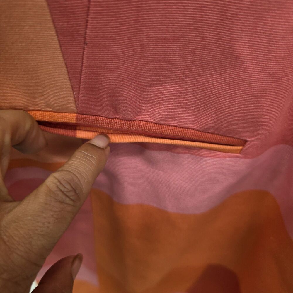 Lafayette 148 Peach Color Block Multicolor Blazer… - image 5